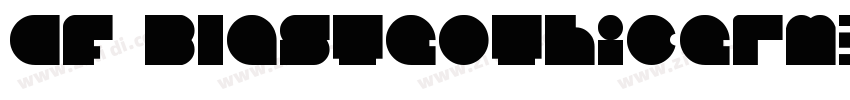 Cf BlastGothicGrMedi字体转换